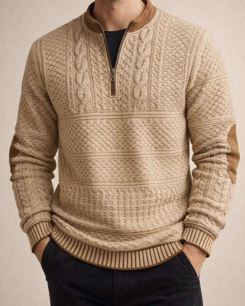 New Autumn and Winter Printed Men's Half Zip Hoodie | JRSEE:3037b990-14e1-431f-815e-3b697c239e13