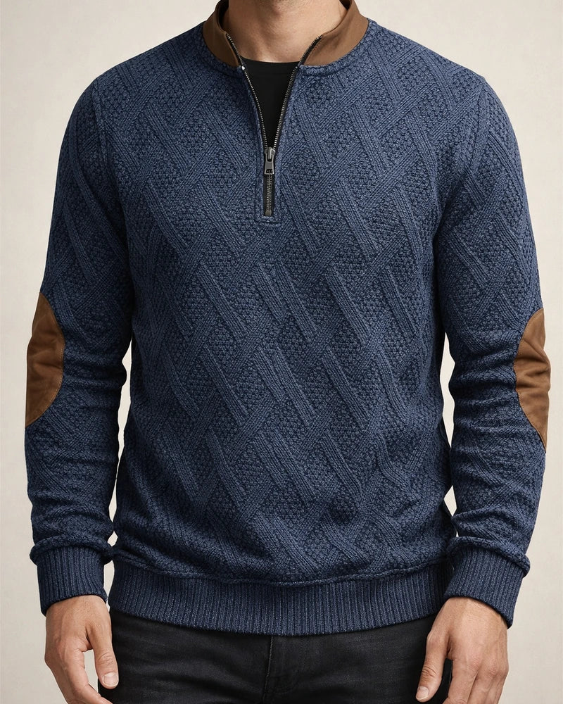 New Autumn and Winter Printed Men's Half Zip Hoodie | JRSEE:6328e974-35ba-4ede-8a5b-226b7428a1f8