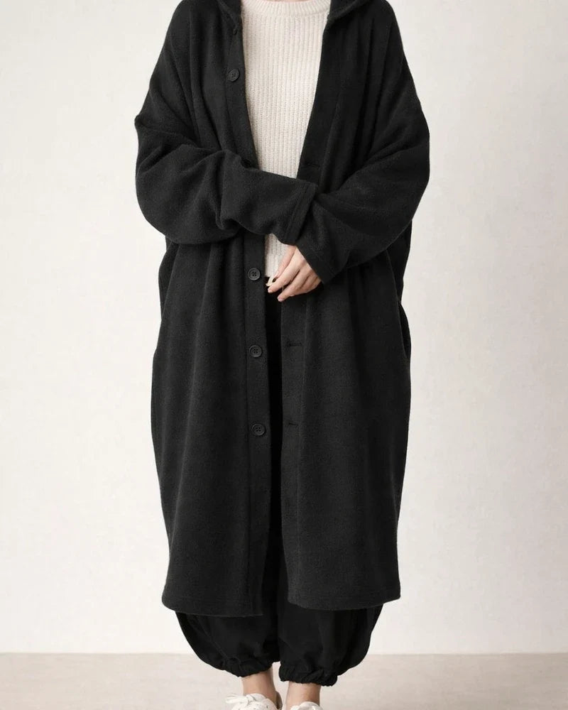 New Autumn and Winter Solid Color Women's Trench Coat Coat Cozy Casual Women's Hooded Mid-Length Coat | JRSEE:4f38ed93-bf29-4ab6-a92b-5891306b5987