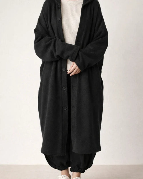 New Autumn and Winter Solid Color Women's Trench Coat Coat Cozy Casual Women's Hooded Mid-Length Coat | JRSEE:4f38ed93-bf29-4ab6-a92b-5891306b5987