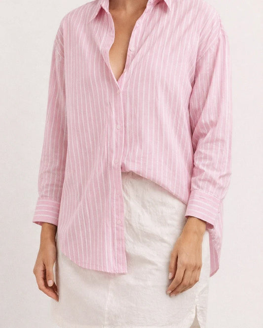 New Autumn/Winter Long-sleeved Cardigan Jacket Women's Striped Shirt | JRSEE:5963eadf-13fe-4d61-9270-38e78306e3a4