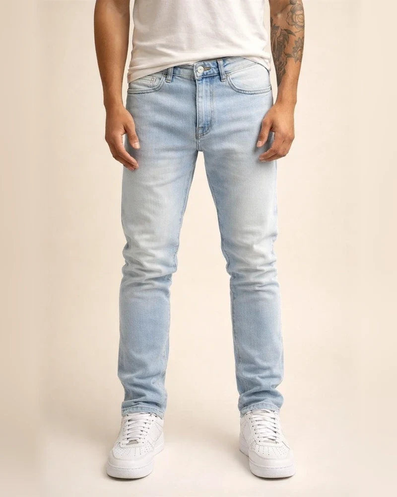 New Denim Men's Pants Black Slim High-waisted Denim Leggings Male | JRSEE:a84a3834-14f1-41c0-8899-c031e0b7e79d