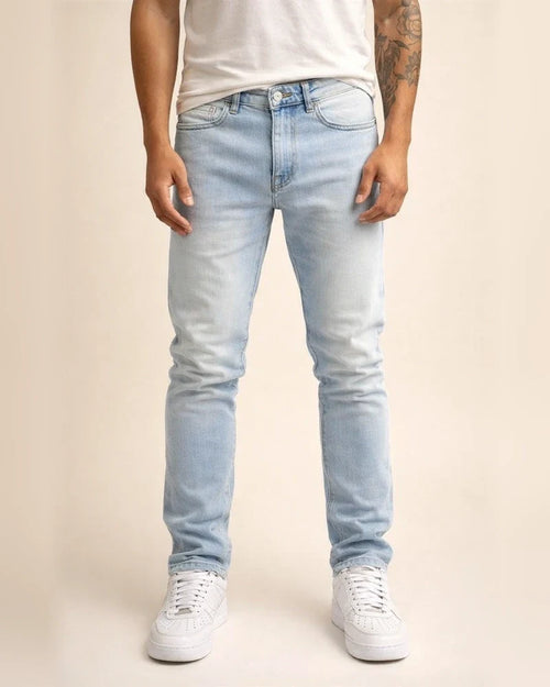 New Denim Men's Pants Black Slim High-waisted Denim Leggings Male | JRSEE:a84a3834-14f1-41c0-8899-c031e0b7e79d