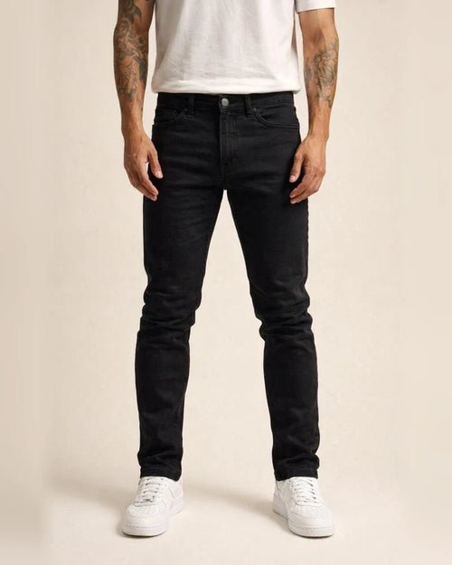 New Denim Men's Pants Black Slim High-waisted Denim Leggings Male | JRSEE:46141e2f-6b13-48b9-ad41-d3a09ea4a1da