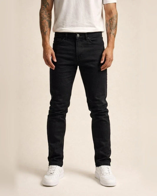 New Denim Men's Pants Black Slim High-waisted Denim Leggings Male | JRSEE:46141e2f-6b13-48b9-ad41-d3a09ea4a1da