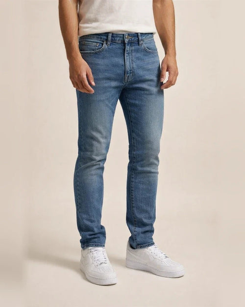 New Denim Men's Pants Black Slim High-waisted Denim Leggings Male | JRSEE:050e605c-e782-4998-82fa-9788a0e7afa7