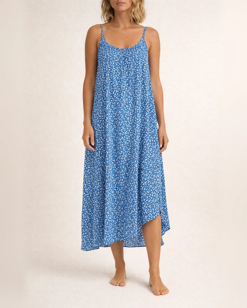 New Explosive U-neck Ruffle Hem Floral Sleeveless Halter Large Size S-5XL Dress Fresh Sweet Style Girls Wind Halter Dress | JRSEE:b7b1c973-c9ba-4145-b134-88662dce1926