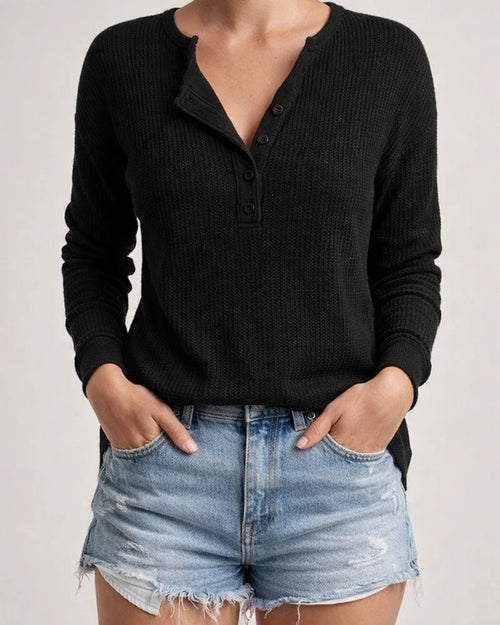 New Fall and Winter Women's Tops Round Neck Open Tube Long-sleeved Urban Casual Solid Color Pullover T-shirt | JRSEE:0c71f84f-119e-4e6b-8b8a-87acc1a9dee1
