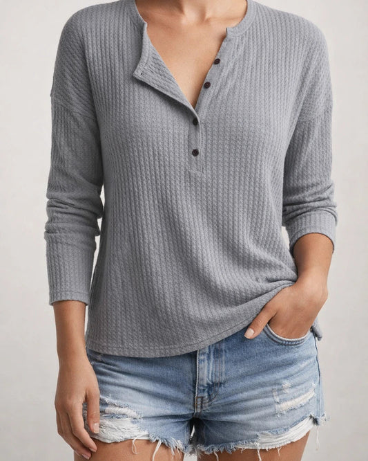 New Fall and Winter Women's Tops Round Neck Open Tube Long-sleeved Urban Casual Solid Color Pullover T-shirt | JRSEE:34389b28-44b4-41da-9538-6d6b2a3b3eb4