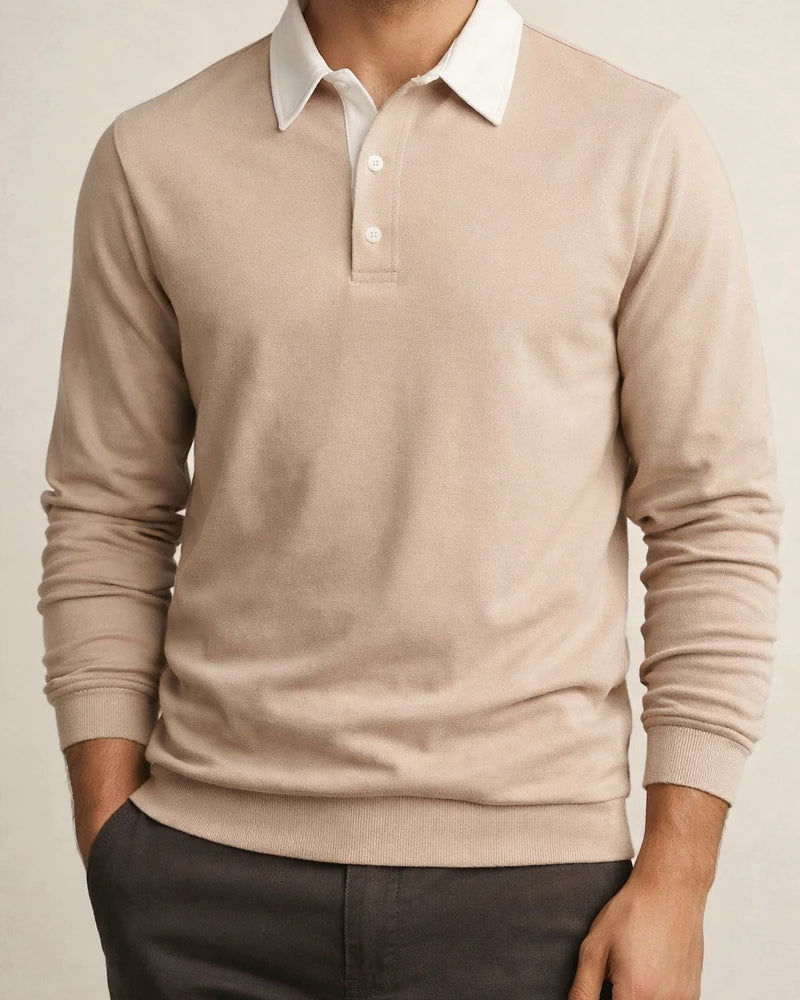 New Fall Long-sleeved Polo Collar Sweater Trend Men's Sweater | JRSEE:b637def1-2f08-41f1-b4d3-1afda23e3475