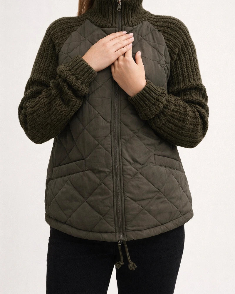 New Fall/Winter Fashion Cardigan Long-Sleeve Stand-Up Collar Women's Coat Cotton Jacket | JRSEE:2ea070d0-0abe-4d6d-875e-485296337fcf