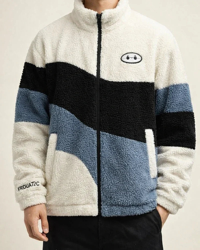 New Fall/Winter Shearling Couple's Jacket Men's Stand Collar Warm Jacket | JRSEE:ecd56d9a-9c4e-43ae-9856-de7a754c6153