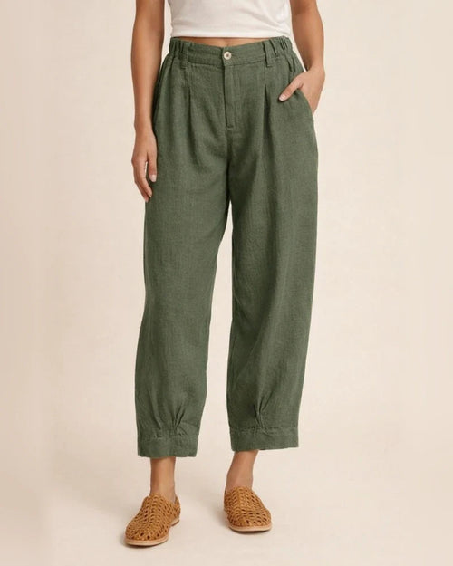 New Loose Large Size Women's Pants Fashion Solid Color Nine Minutes Casual Pants Cotton Pants | JRSEE:8d3a681a-2ded-41d2-b2cf-2837fa063d21
