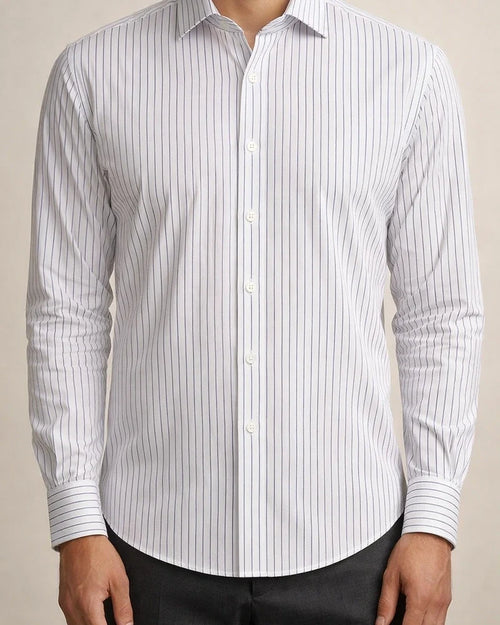 New Male Slim Business Formal Men's Shirts Printed Thin Casual Shirt Bamboo Fiber Slim Long-sleeved Shirt | JRSEE:3d17c4bf-dfeb-46d2-a42b-c22d47849ad2