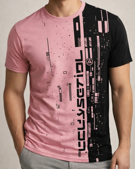 New Men's 3D Printing Round Neck Short Sleeve Casual Monogram T-shirt | JRSEE:17e84b85-3cd8-45a8-8cf8-9d3cf4e20344