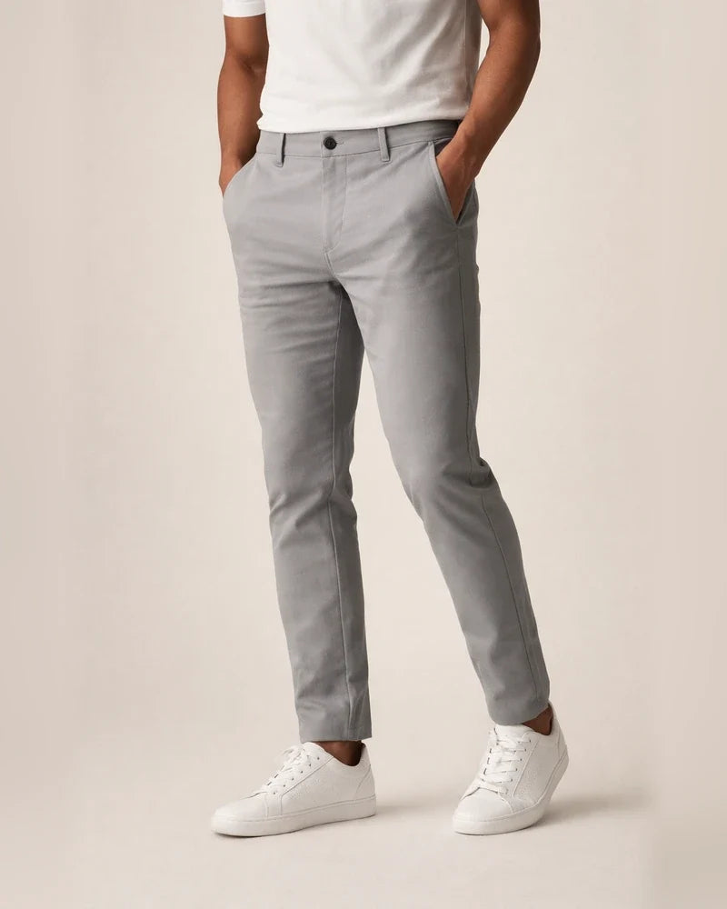 New Men's Casual Pants Breathable Men's Youth Business Cotton Pants | JRSEE:d581c3fa-d57f-4063-a4e4-5f9694a327e7