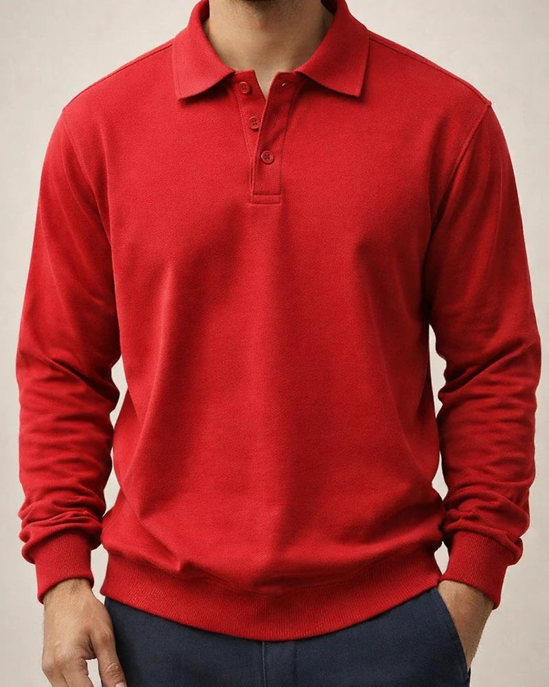 New Men's Fall Outdoor Sports Long-sleeved Polo Shirt Men's Lapel Tops | JRSEE:718372e1-d64b-427c-9da1-e61eeb5aa69a