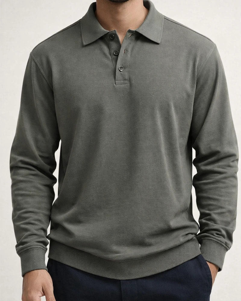 New Men's Fall Outdoor Sports Long-sleeved Polo Shirt Men's Lapel Tops | JRSEE:a7ba373e-5442-4d13-9371-03a93adb0eb9
