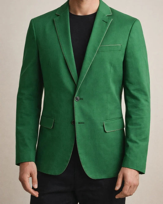 New Men's Polka Dot Print Casual Suit Jacket British Fashion Slim Barge Collar Single Row One-button Suit Suits | JRSEE:5ac8f88e-7003-4707-a592-afe4b98016f4