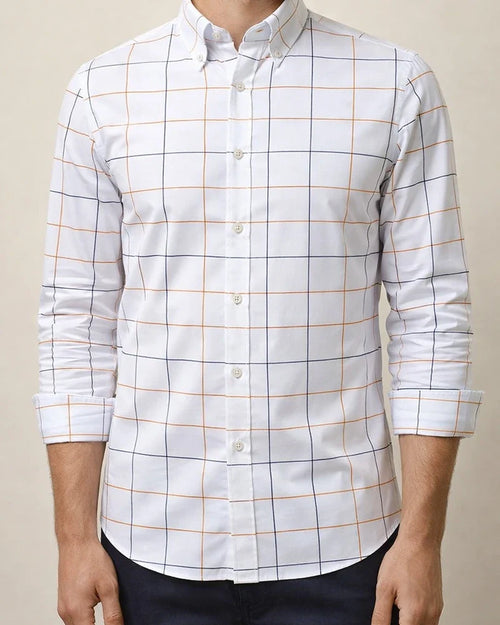 New Men's Printed Long-sleeved Shirt Slim Plaid Casual Fashion Floral Shirt | JRSEE:18aa2bc9-5dd1-4386-b386-ab241a9fecf7