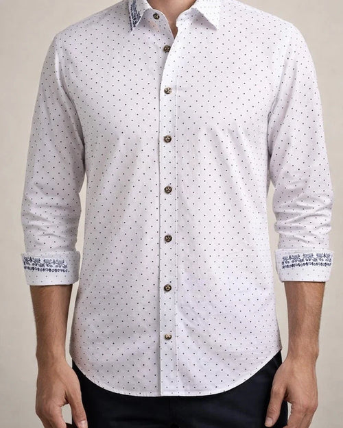 New Men's Printed Long-sleeved Shirt Slim Plaid Casual Fashion Floral Shirt | JRSEE:3aa9ee4b-eb13-4de5-9216-b97a7f5dbe2e