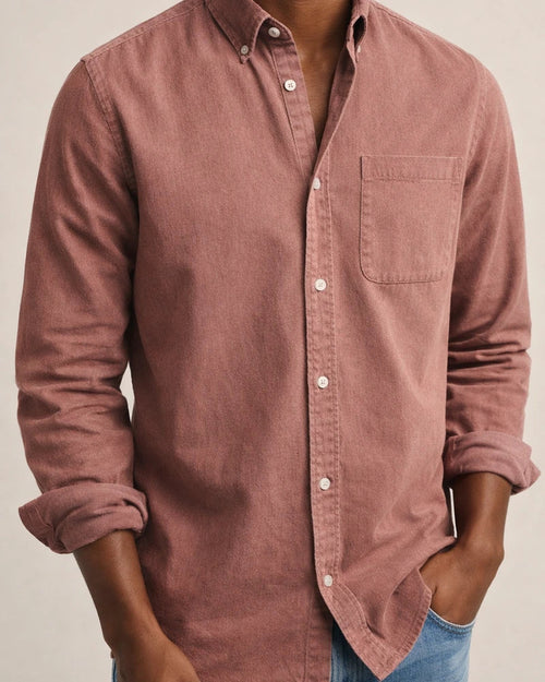 New Men's Shirts New Long-sleeved Lapel Men's Solid Color Cardigan Shirt | JRSEE:52ee129f-ed2b-4323-b125-b4b72e023d10