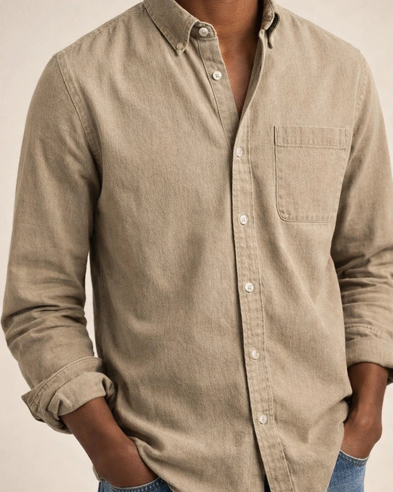 New Men's Shirts New Long-sleeved Lapel Men's Solid Color Cardigan Shirt | JRSEE:47e8412f-49fd-4ef4-83ef-9e25ee4af393