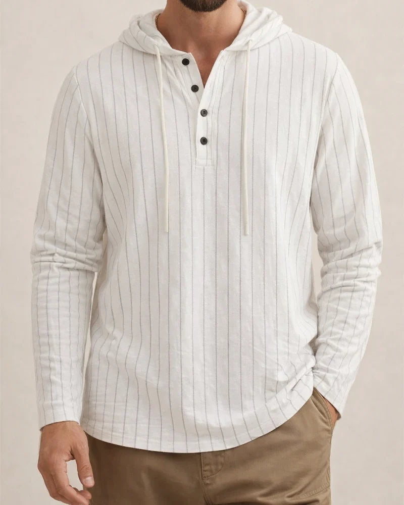 New Men's Striped Linen Long-Sleeve Shirt Spring/Fall Casual Hoodie | JRSEE:5ca249db-4ab1-4a77-b4d3-0d8a58e9fd9c