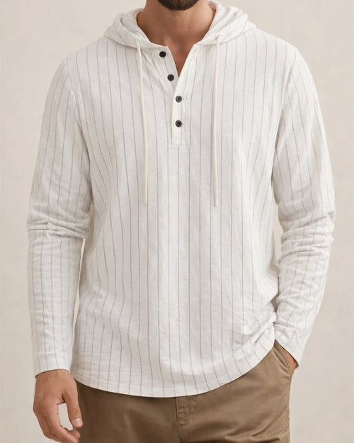 New Men's Striped Linen Long-Sleeve Shirt Spring/Fall Casual Hoodie | JRSEE:5ca249db-4ab1-4a77-b4d3-0d8a58e9fd9c