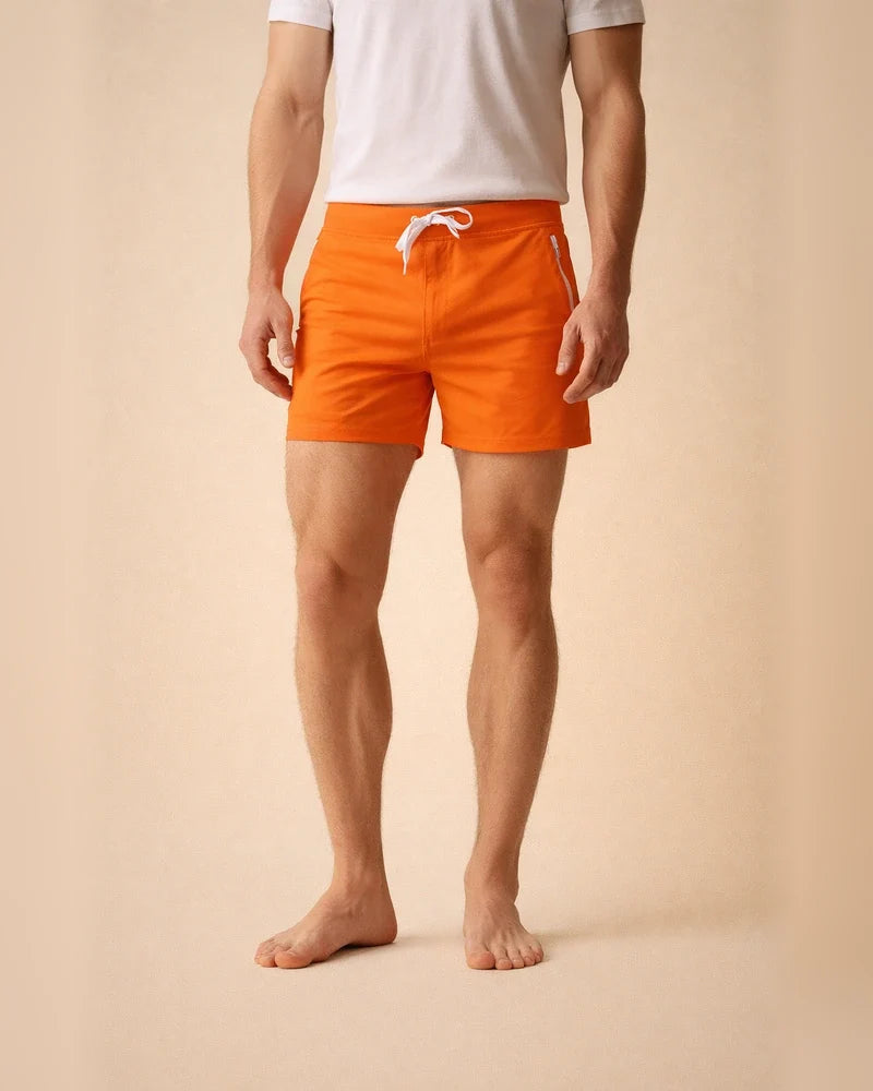 New Men's Swimming Trunks Flat Corner Quick-drying Beach Pants Swimsuit Vertical Pocket Swimming Trunks | JRSEE:eb2be3fd-541e-4449-b967-f80e50fcea67