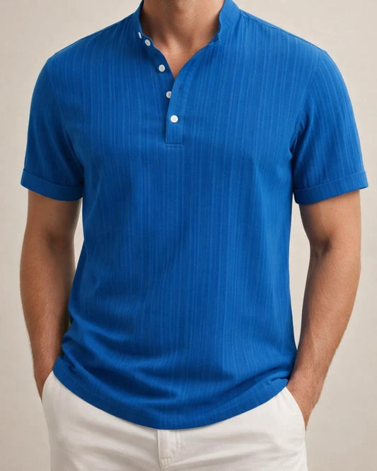 New Men's Vintage Cotton and Linen Striped Henley Shirt Casual Loose Shirt | JRSEE:a7121f32-ad3c-4df6-a48d-8c133efaef7e