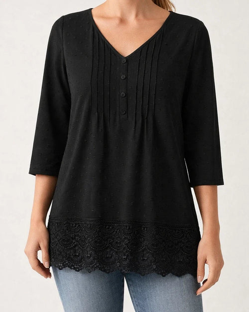 New Mori Hollow Out Embroidered Lace Short Fashion Casual Women's Shirt | JRSEE:fbef5005-07ed-4fa3-b778-cbc1ba543001