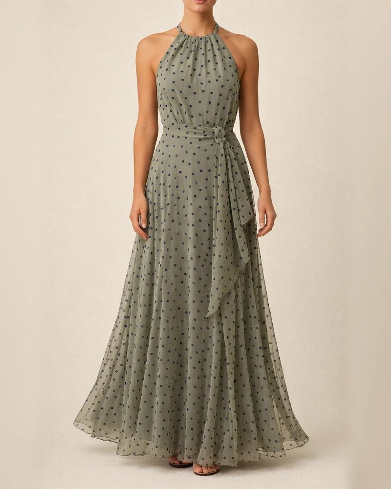 New Round Neck Sleeveless Printed Pleated Dress Women's Dress | JRSEE:4ccd487c-b92b-482b-b718-bac48ccfae4b