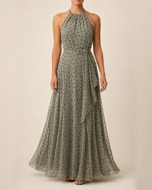 New Round Neck Sleeveless Printed Pleated Dress Women's Dress | JRSEE:4ccd487c-b92b-482b-b718-bac48ccfae4b