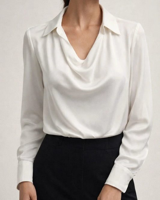 New Spring Women's Solid Color Swing Collar Women's Blouse Shirt | JRSEE:0f8ded79-32e2-47a7-8b0f-081f1f2eb621