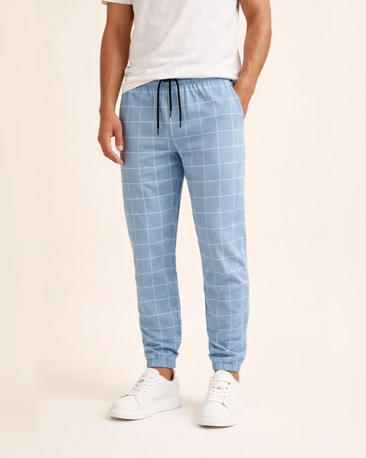 New Street Tide Pants Plaid Casual Pants Fashion Men's Casual Pants Rope Pants | JRSEE:70551232-c8b4-486e-ba45-cb255c72cc20