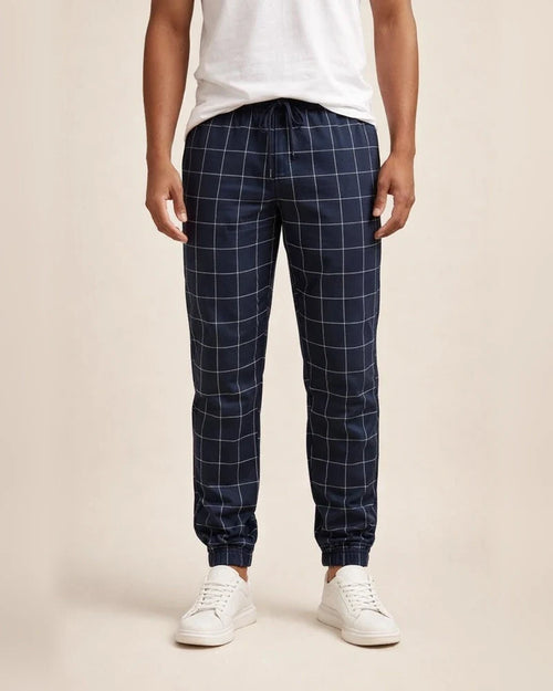 New Street Tide Pants Plaid Casual Pants Fashion Men's Casual Pants Rope Pants | JRSEE:18174cad-691e-4af0-a114-65a0c2d7a2b1