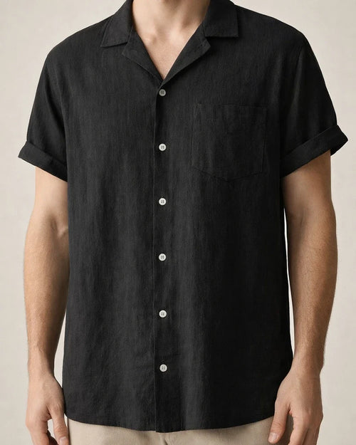 New Summer Loose Type Cotton Linen Short-sleeved Shirt Men's Linen Casual Half-sleeved Cardigan Shirt Thin Shirt Man | JRSEE:6bc9bca0-9034-4948-a807-a21f4117d66a