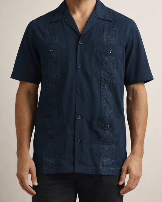New Summer Men’s Short-Sleeve Solid-Color Casual Open-Front Shirt 2 | JRSEE:23f690d2-bb54-47f7-8daa-4060ccc2705e