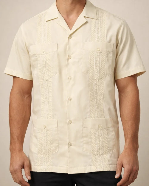 New Summer Men’s Short-Sleeve Solid-Color Casual Open-Front Shirt 2 | JRSEE:cf09563e-7489-4d6b-8ca5-6868d1eab779