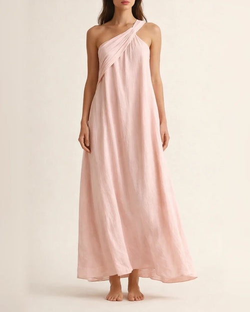 New Summer Women’s Fashionable Sleeveless Off-the-Shoulder Backless Solid-Color Dress | JRSEE:38ef78a4-7430-4288-9996-dbfb973ad1ca