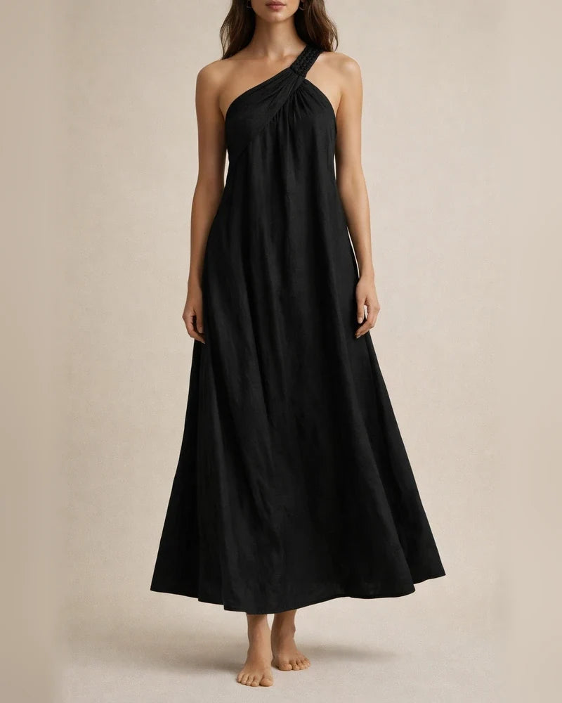 New Summer Women’s Fashionable Sleeveless Off-the-Shoulder Backless Solid-Color Dress | JRSEE:7f947c7f-1454-4911-803c-7217ea539143