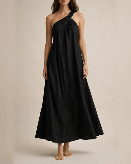 New Summer Women’s Fashionable Sleeveless Off-the-Shoulder Backless Solid-Color Dress | JRSEE:7f947c7f-1454-4911-803c-7217ea539143