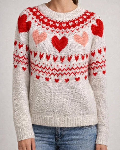 New Sweater Women Round Neck Loose Fashion Knitwear Printed Sweater | JRSEE:d915c272-d88a-40da-9dfb-52b83c0cf676