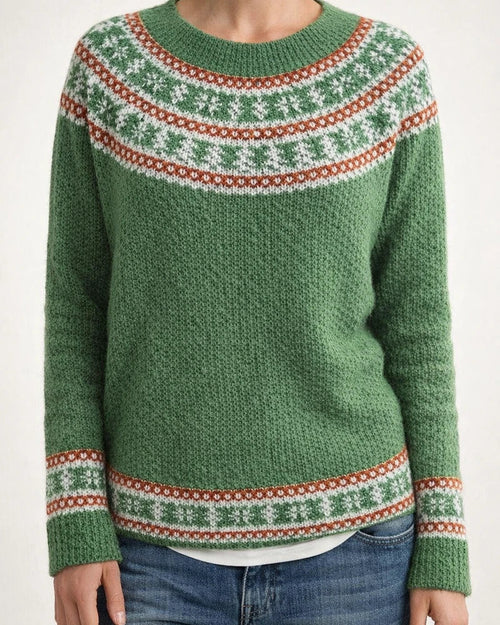 New Sweater Women Round Neck Loose Fashion Knitwear Printed Sweater | JRSEE:9583d450-4839-4dbc-abe2-e1f6c6a96c8d