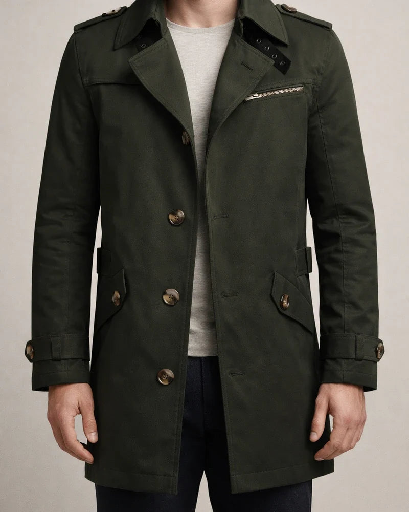 New Tops Men's Cotton Big Yards in The Long Section Jacket Men's Casual Solid Color Coat | JRSEE:9a94c979-b405-4907-baac-dabcd099320e