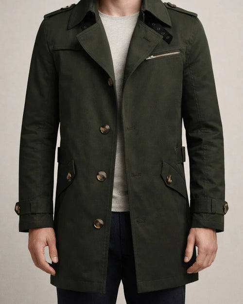 New Tops Men's Cotton Big Yards in The Long Section Jacket Men's Casual Solid Color Coat | JRSEE:9a94c979-b405-4907-baac-dabcd099320e