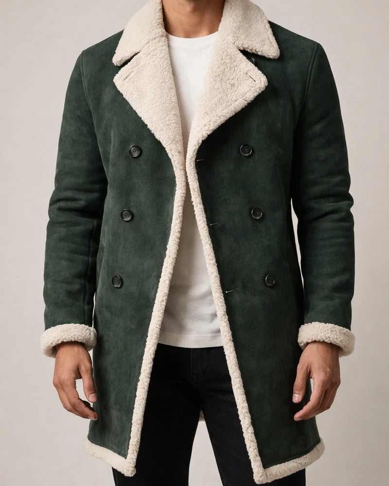 New Winter Shaker Composite Faux Suede Men's Lapel Warm Thickened Solid Color Jacket Jacket Commuting Leisure Men | JRSEE:b3fe88e4-0274-457f-8ad4-a37c7f8847fa