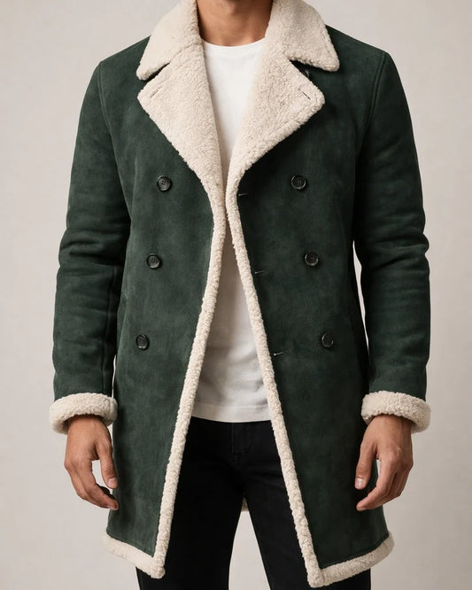 New Winter Shaker Composite Faux Suede Men's Lapel Warm Thickened Solid Color Jacket Jacket Commuting Leisure Men | JRSEE:b3fe88e4-0274-457f-8ad4-a37c7f8847fa