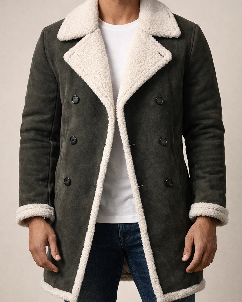 New Winter Shaker Composite Faux Suede Men's Lapel Warm Thickened Solid Color Jacket Jacket Commuting Leisure Men | JRSEE:f9dd47c1-6bd8-496e-9915-216b27e0bf52